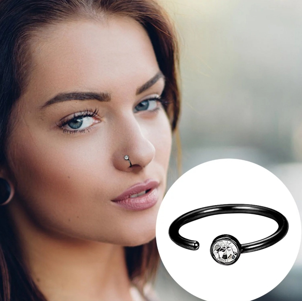 2 Nose Ring Hoops